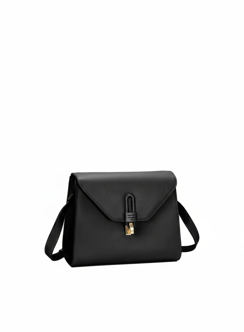 ديفيد جونز حقيبة كتف نسائية من ديفيد جونز، حقيبة كروس أوفر أنيقة من الجلد الصناعي، لون أسود